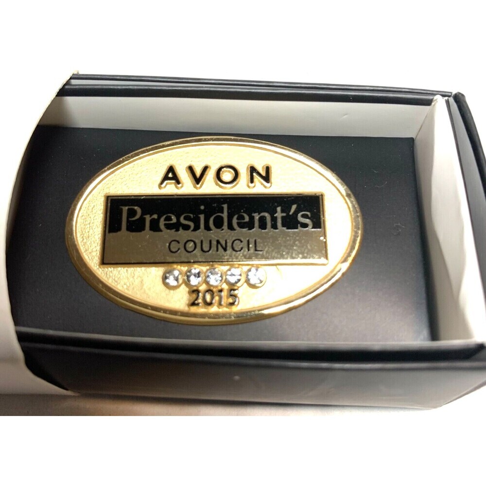 Vintage President's Council Award Pin 5 Crystal Rhinestones 2015 New in Box